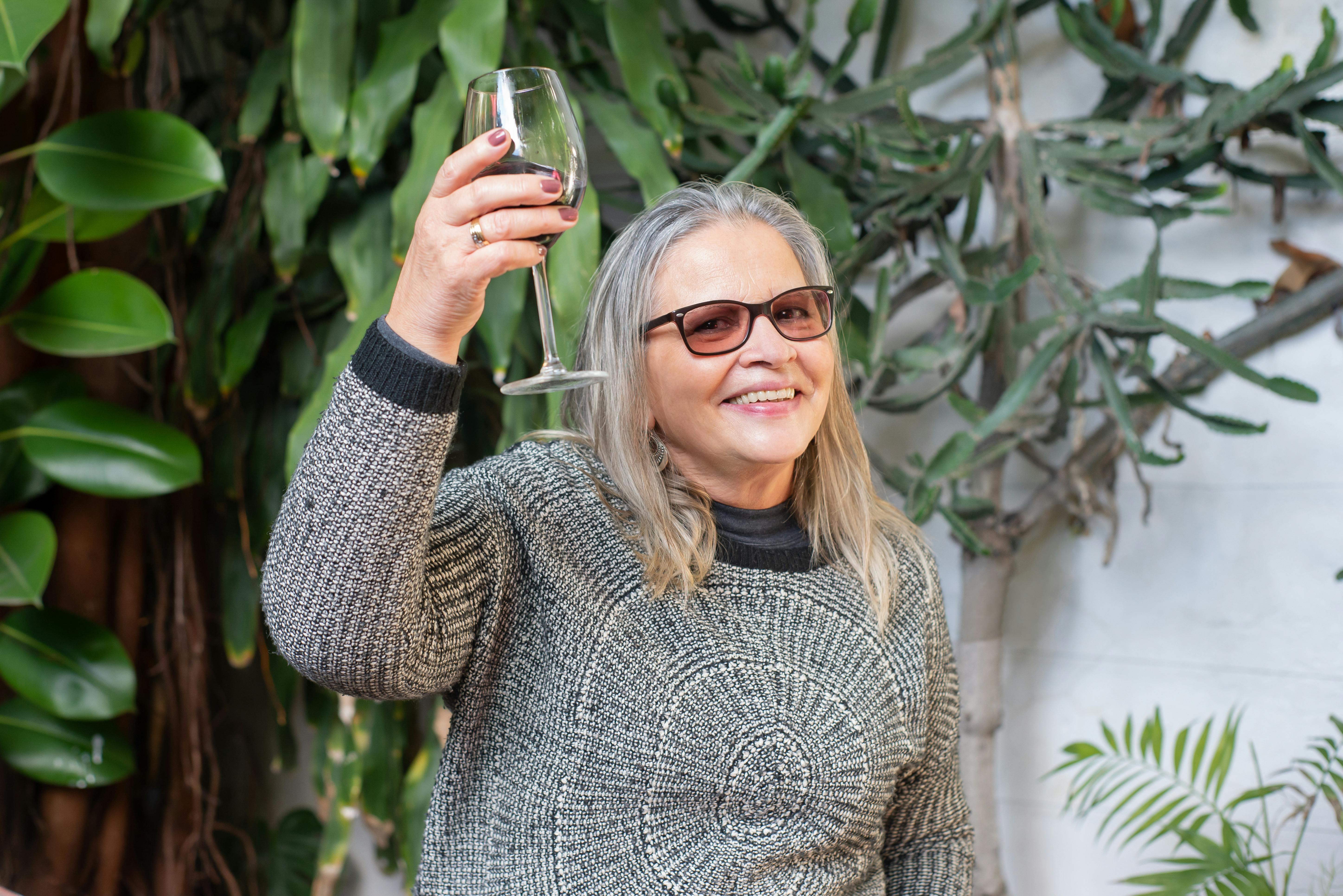 Woman celebrating travel